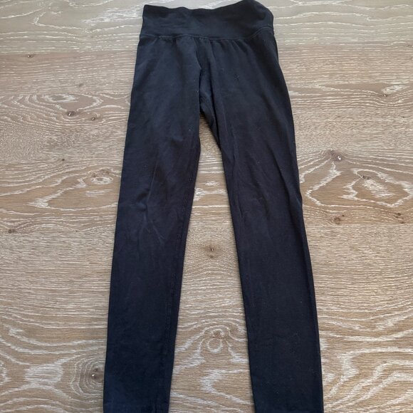 Girls Abercrombie Kids black elastic waist leggings pants size 9/10 - Picture 1 of 2